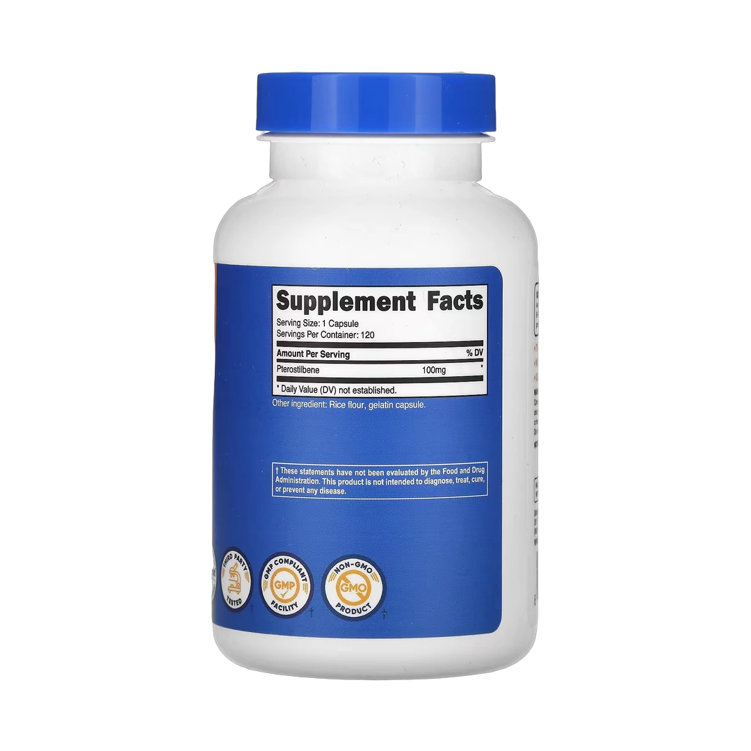 Nutricost, Pterostilbene, 100 mg, 120 Capsules