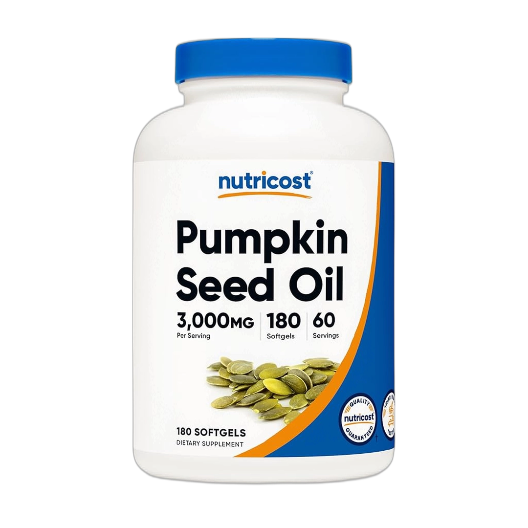 Nutricost Pumpkin Seed Oil 3,000mg Per Serving, 180 Softgels