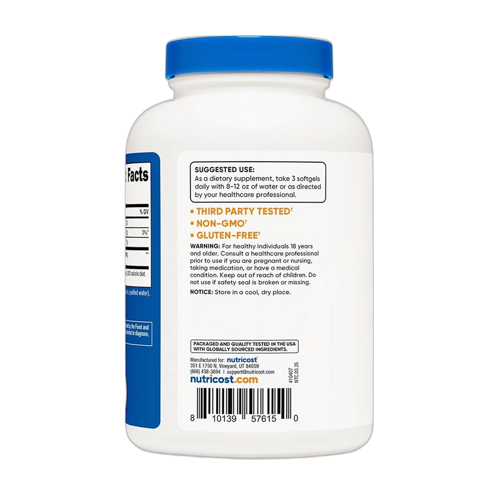 Nutricost Pumpkin Seed Oil 3,000mg Per Serving, 180 Softgels