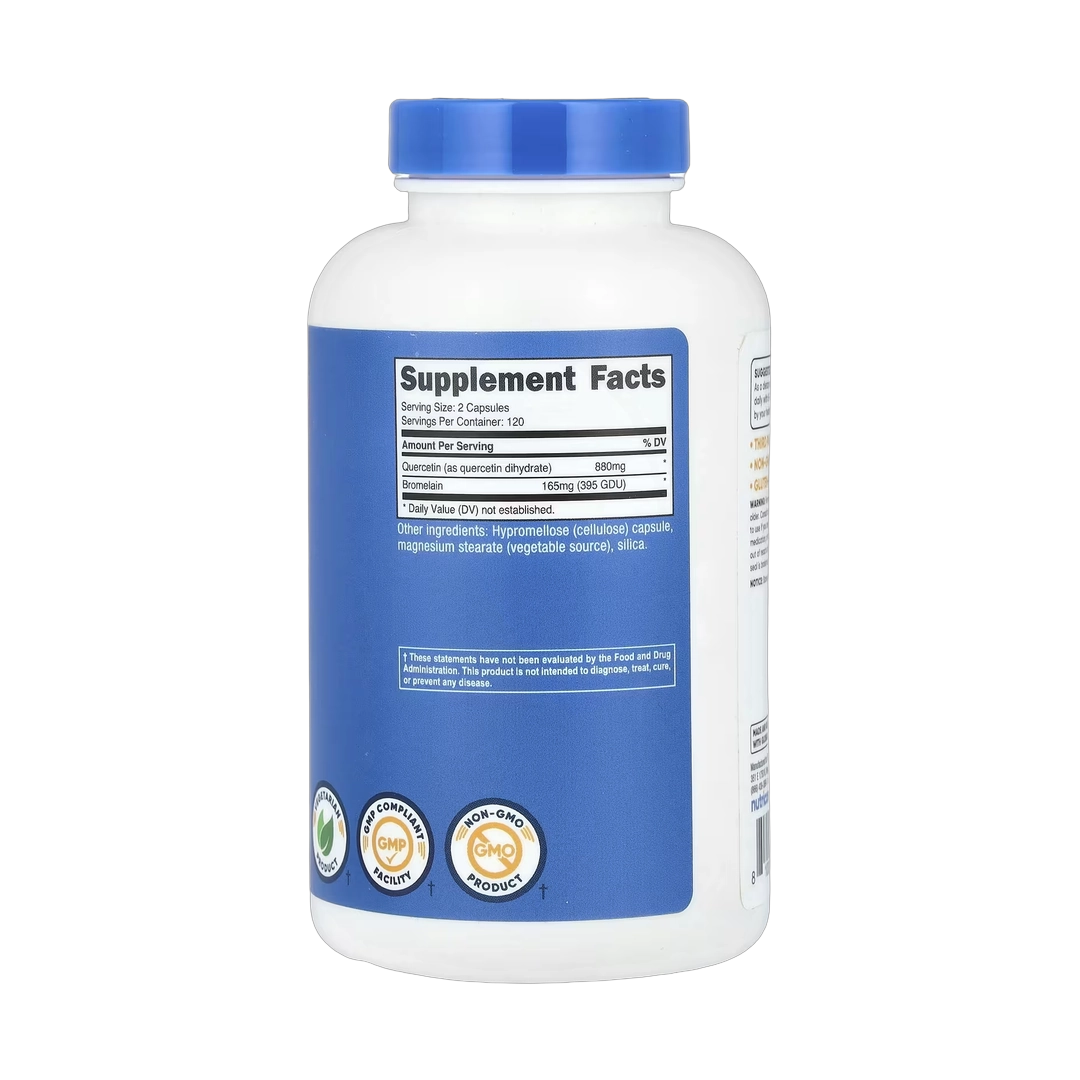 Nutricost, Quercetin with Bromelain, 240 Capsules