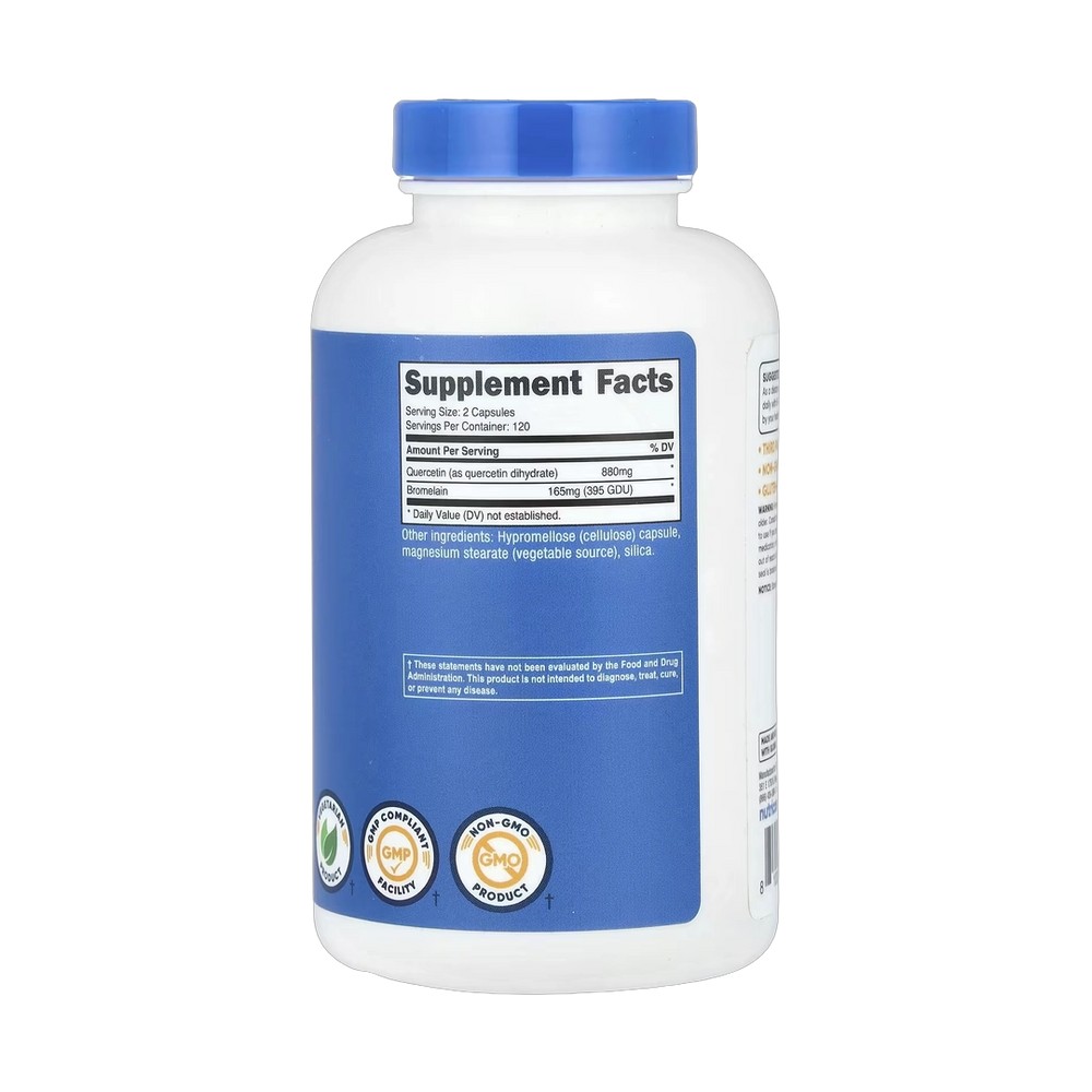 Nutricost, Quercetin with Bromelain, 240 Capsules