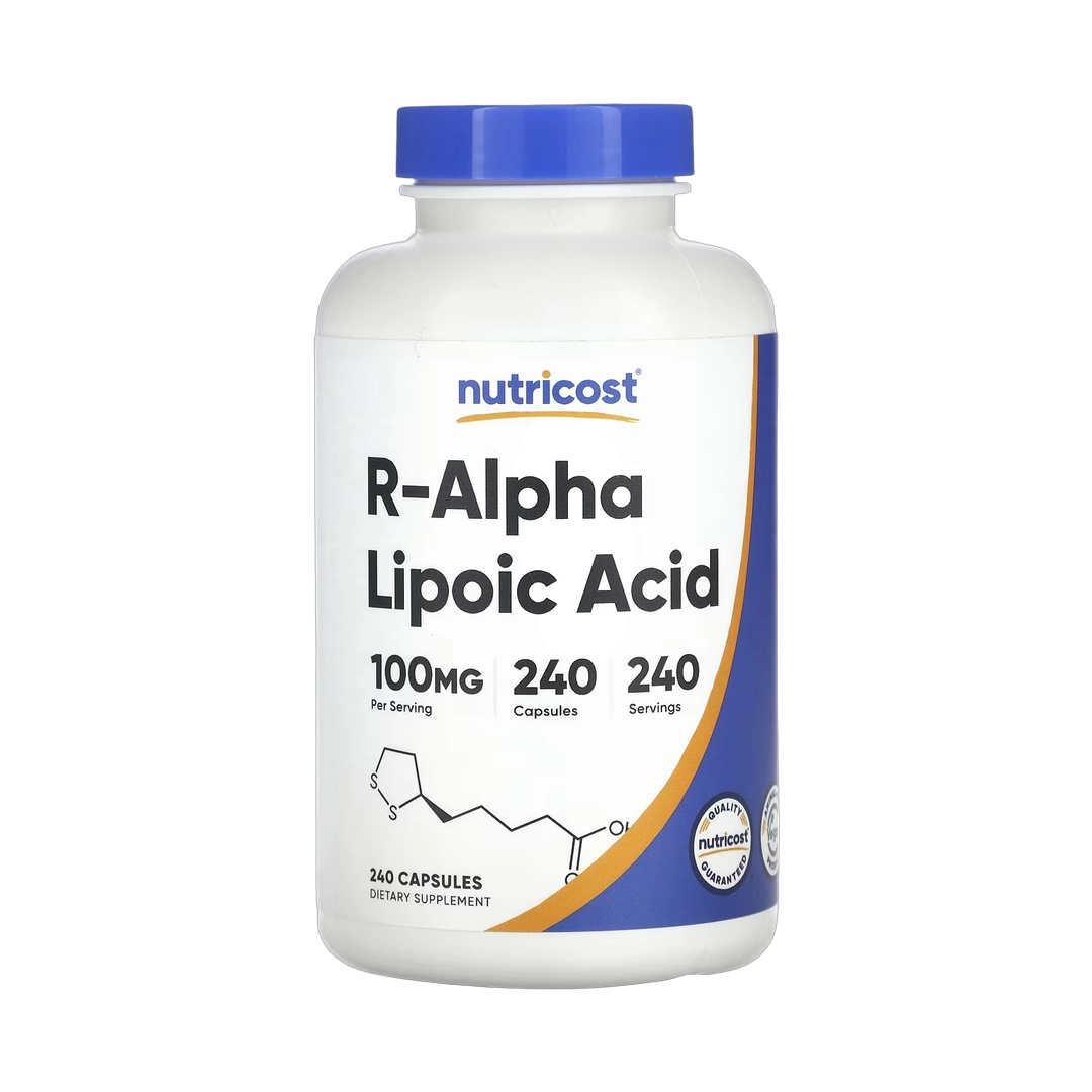 Nutricost, R-Alpha Lipoic Acid, 100 mg, 240 Capsules