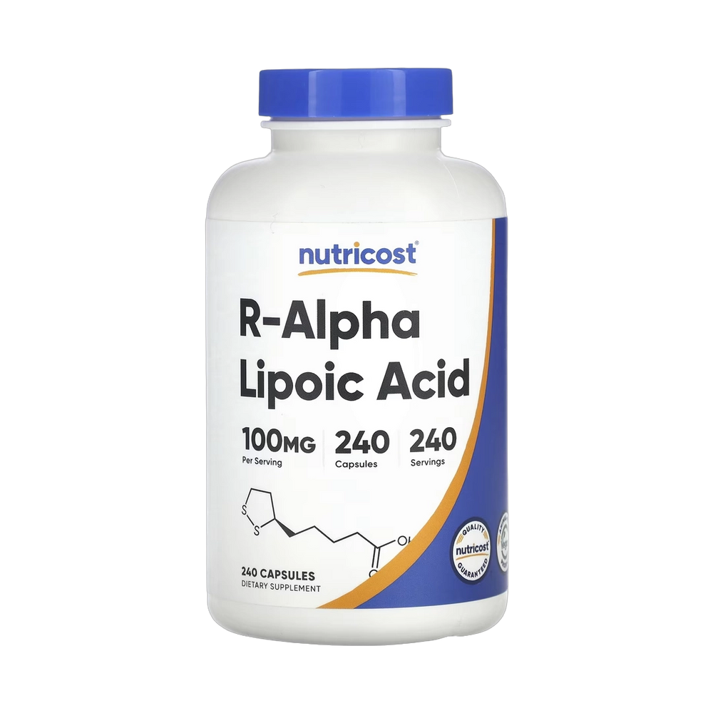 Nutricost, R-Alpha Lipoic Acid, 100 mg, 240 Capsules