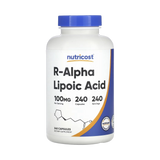 Nutricost, R-Alpha Lipoic Acid, 100 mg, 240 Capsules