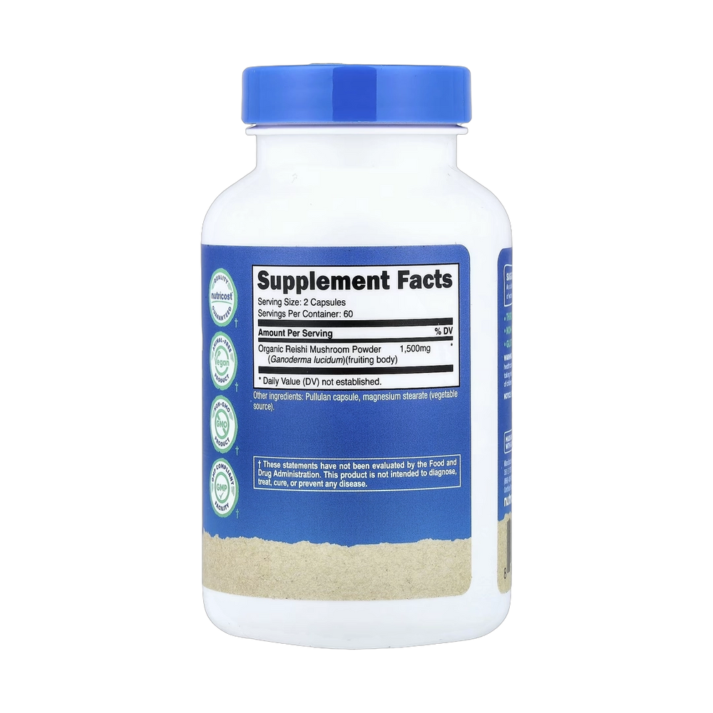 Nutricost, Reishi Mushroom, 120 Capsules