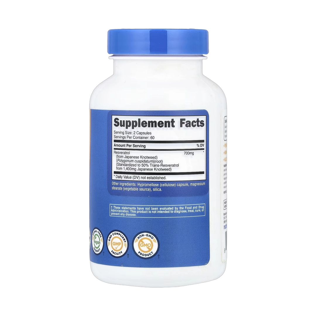 Nutricost, Resveratrol, 120 Capsules