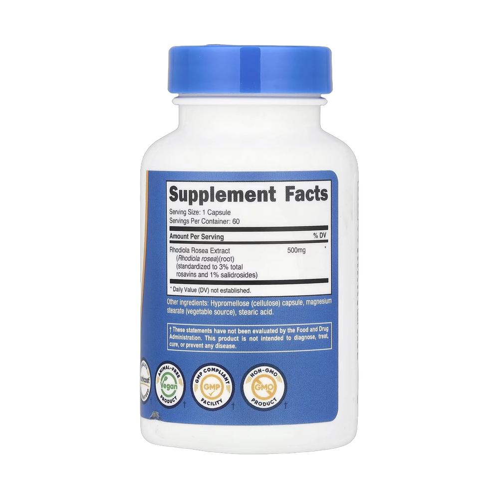 Nutricost, Rhodiola Rosea, 500 mg, 60 Capsules