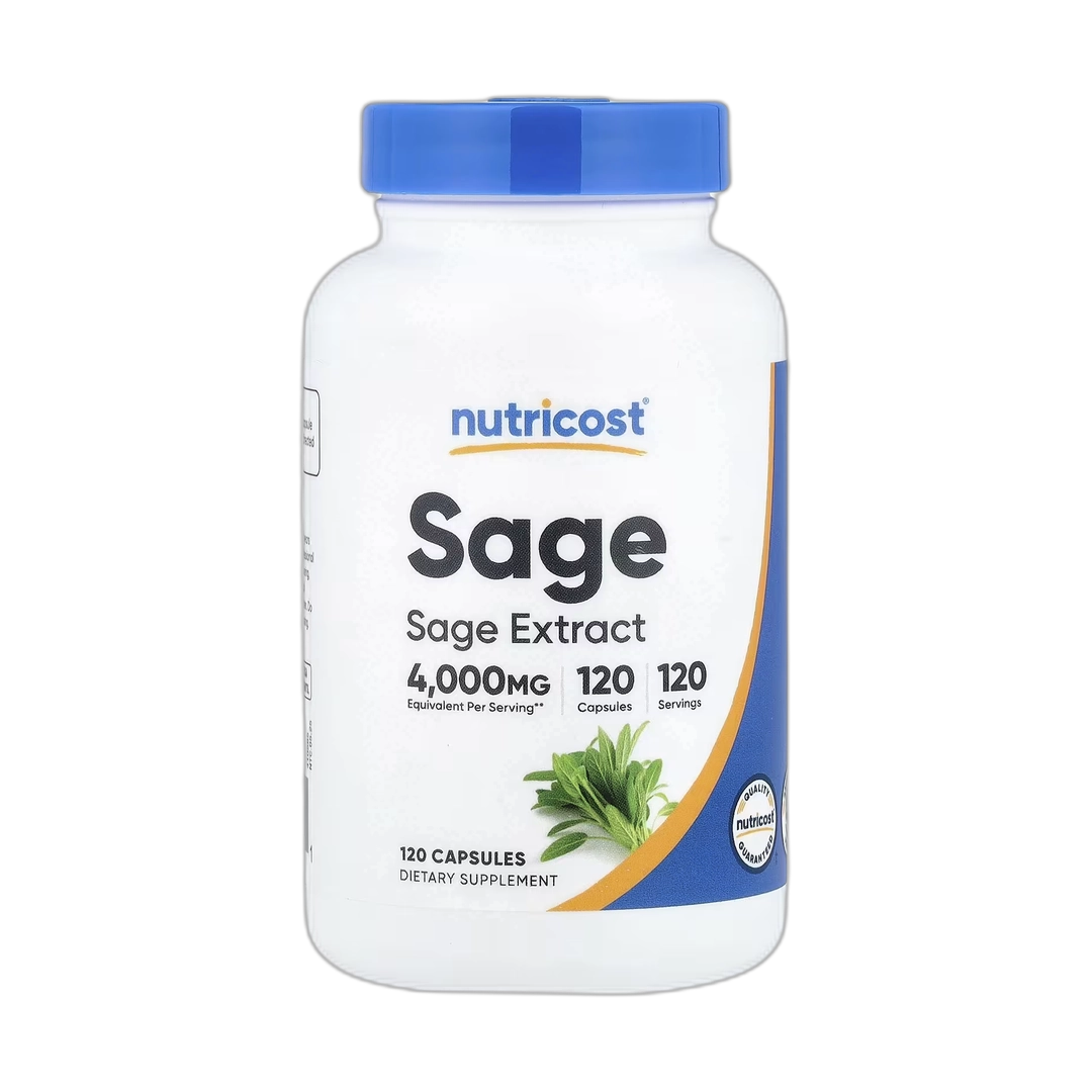 Nutricost, Sage, 120 Capsules