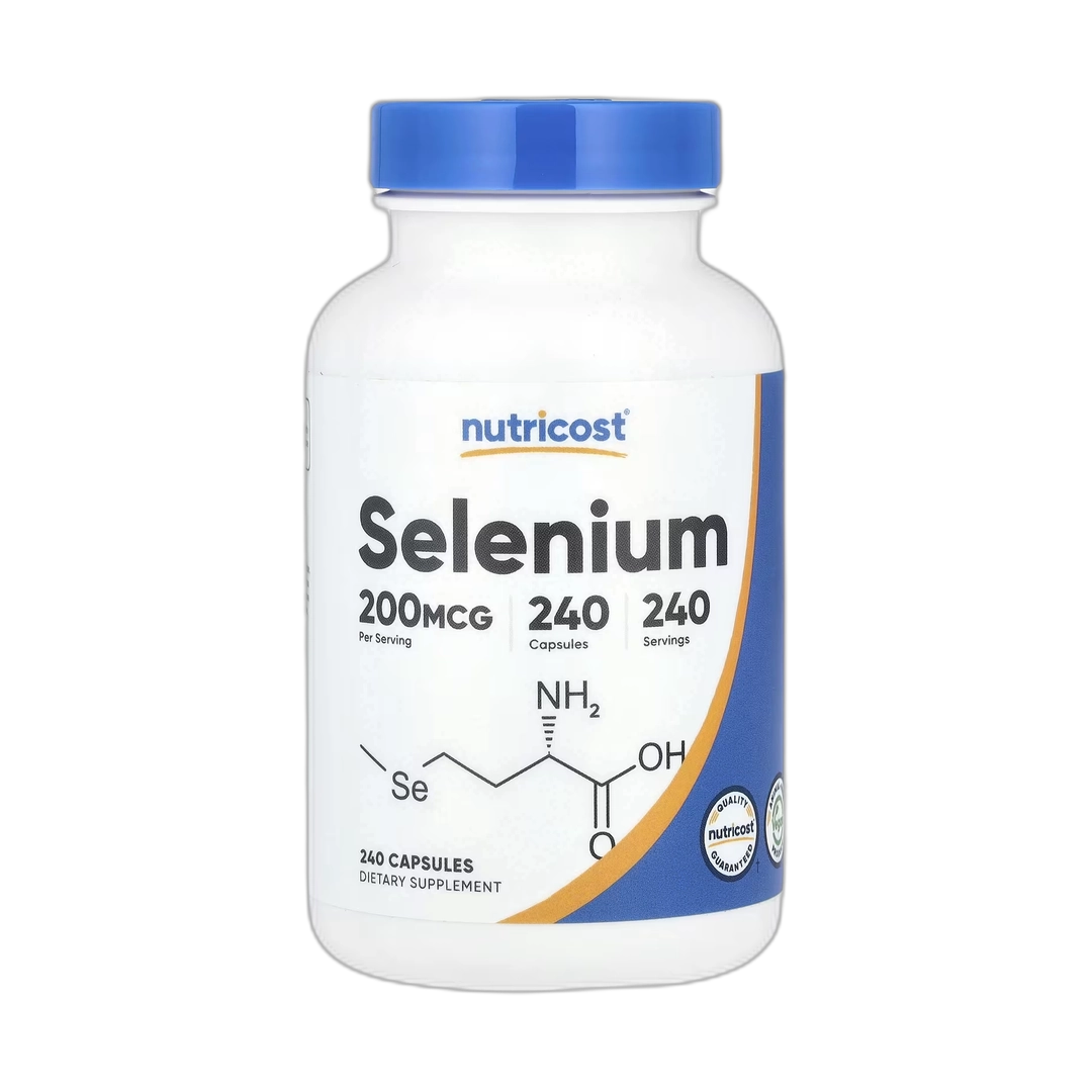 Nutricost, Selenium, 200 mcg, 240 Capsules