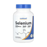 Nutricost, Selenium, 200 mcg, 240 Capsules