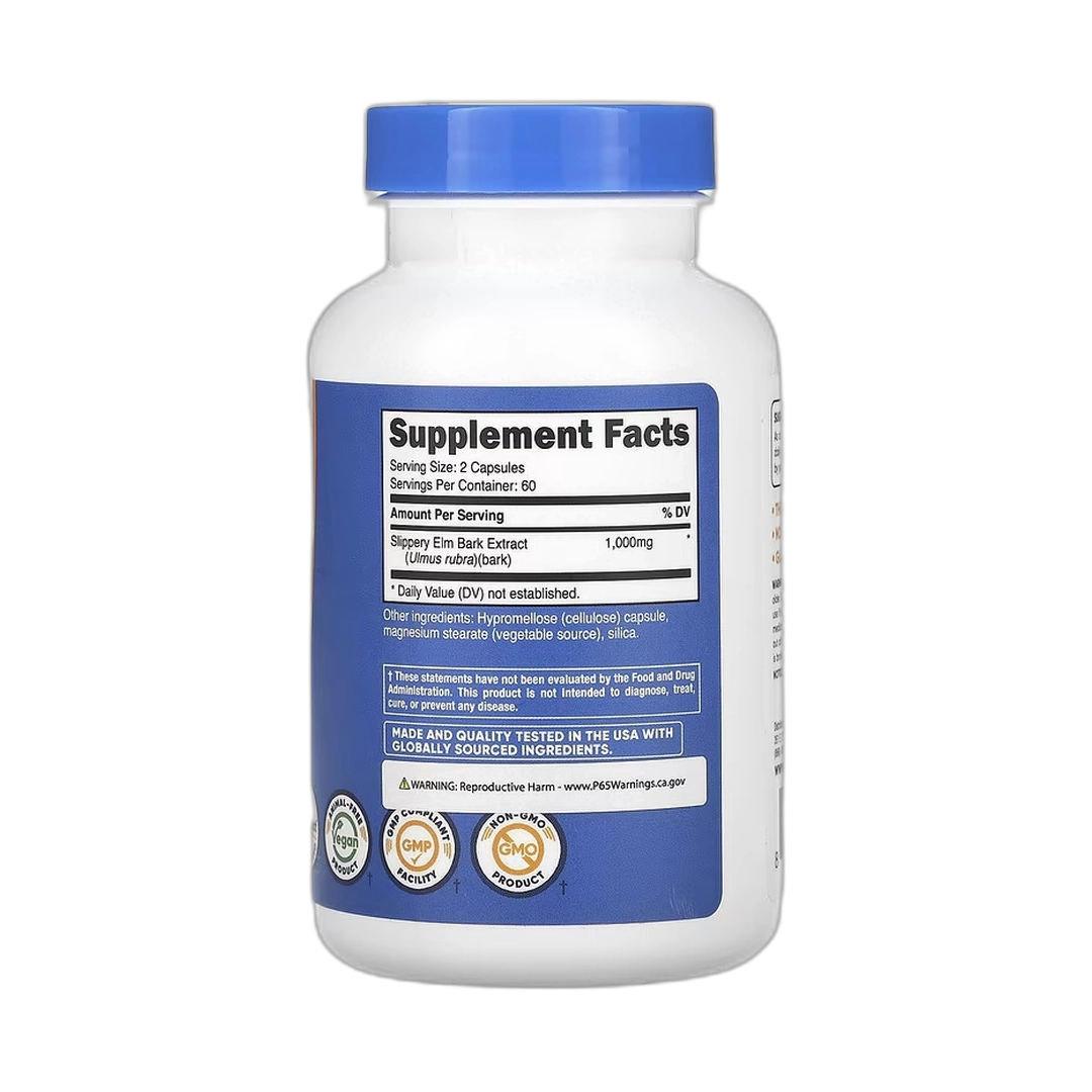 Nutricost, Slippery Elm Bark, 120 Capsules