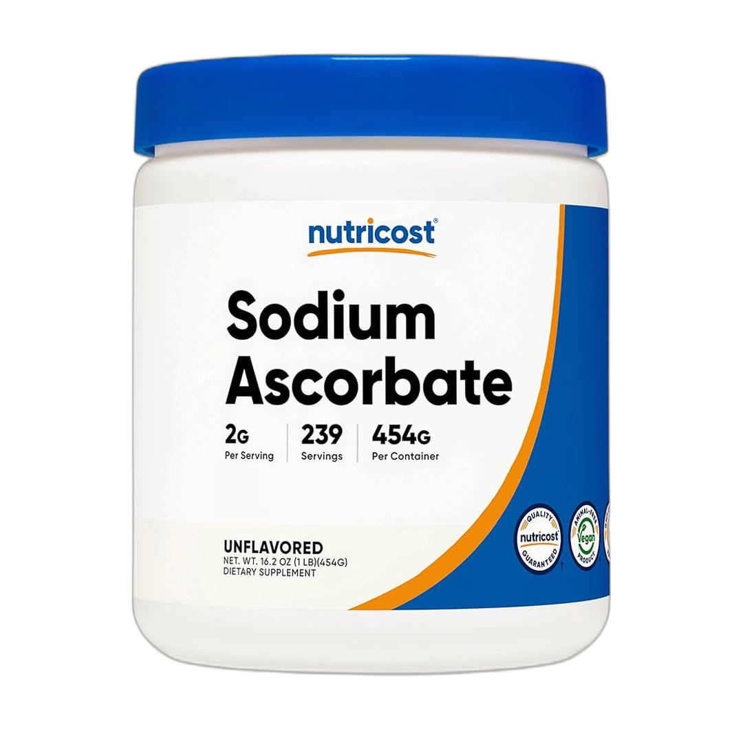 Nutricost, Sodium Ascorbate, 16.2 oz, 454 g