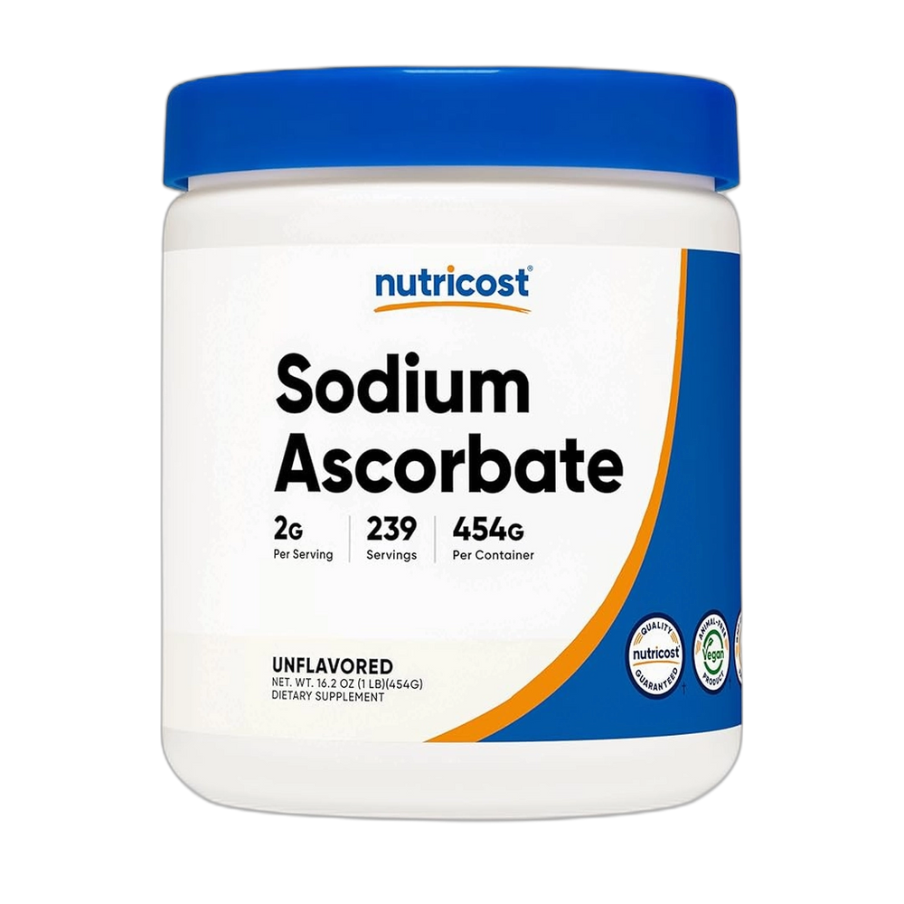Nutricost, Sodium Ascorbate, 16.2 oz, 454 g