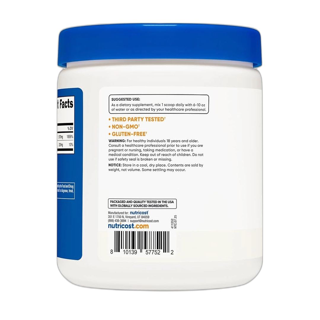 Nutricost, Sodium Ascorbate, 16.2 oz, 454 g