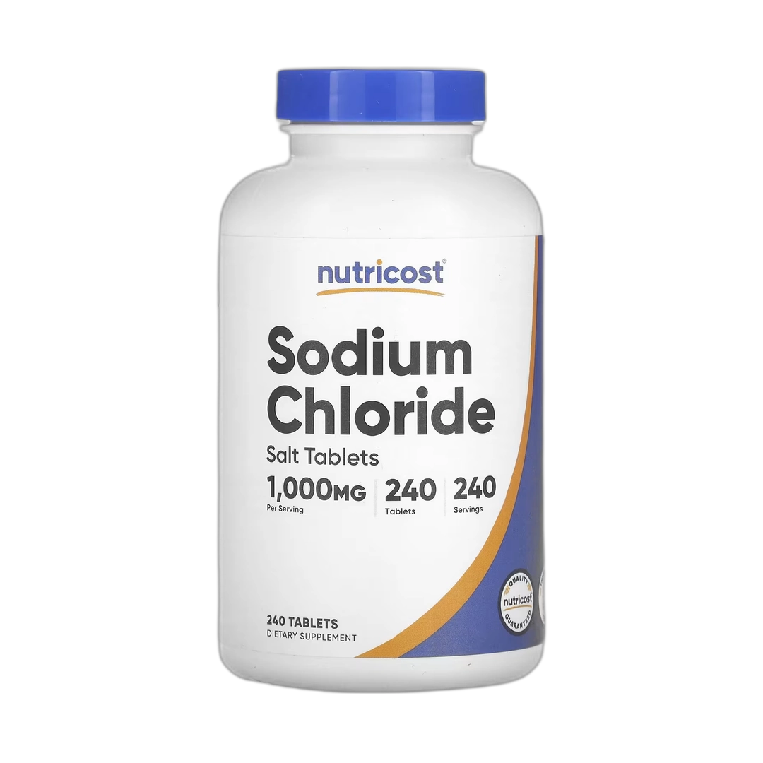 Nutricost, Sodium Chloride, 1,000 mg, 240 Tablets