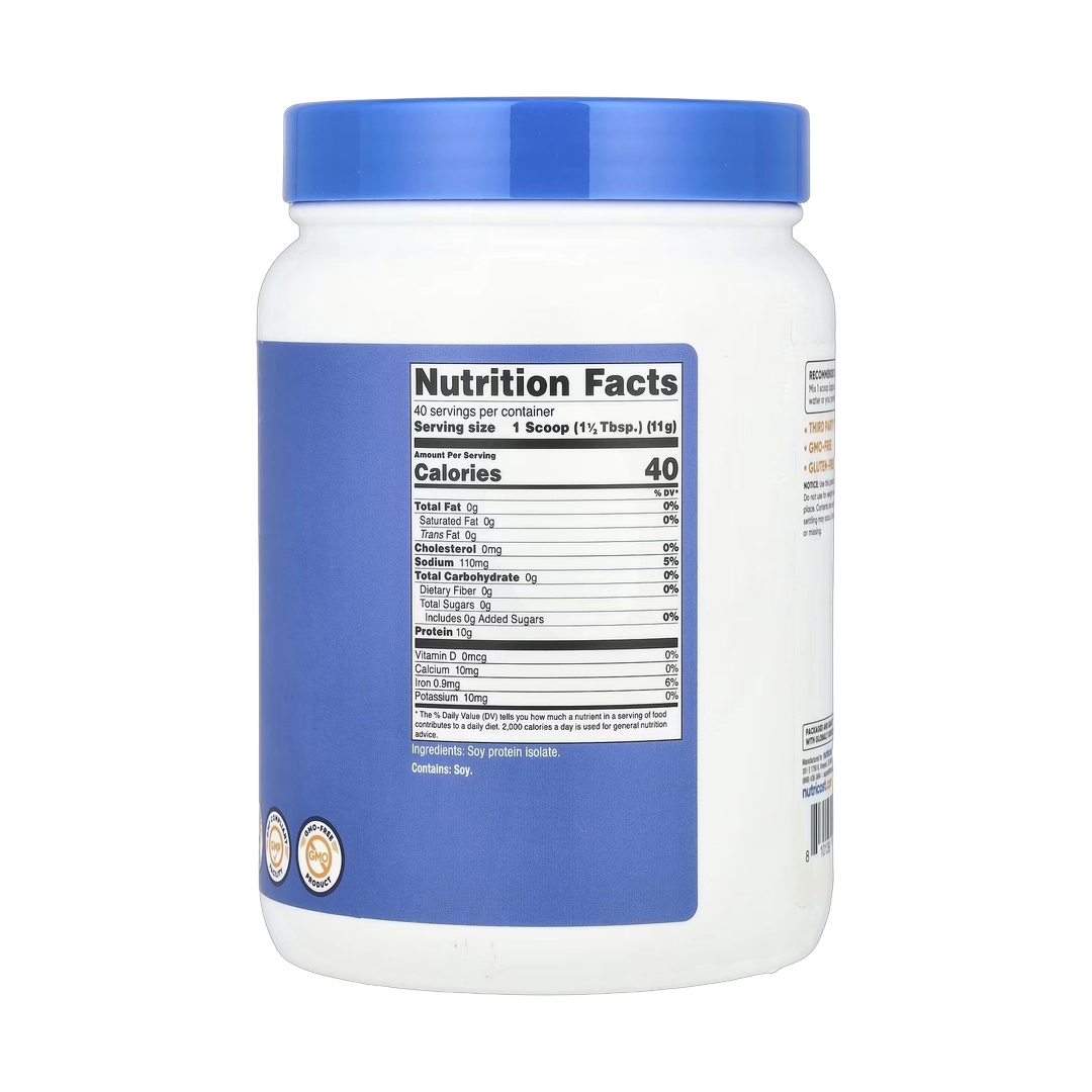 Nutricost, Soy Protein Isolate, Unflavored, 1 lb, 454 g