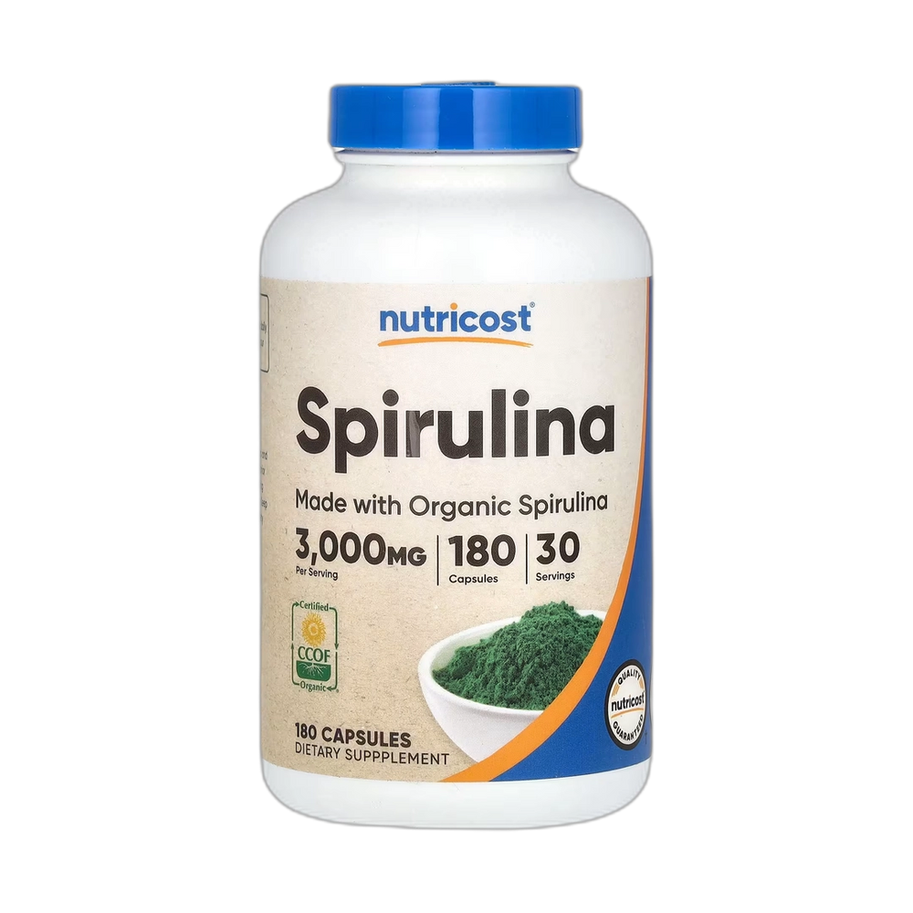 Nutricost, Spirulina, 180 Capsules