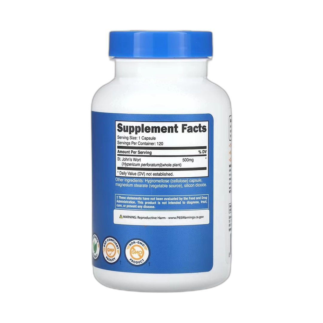 Nutricost, St. John's Wort, 500 mg , 120 Capsules