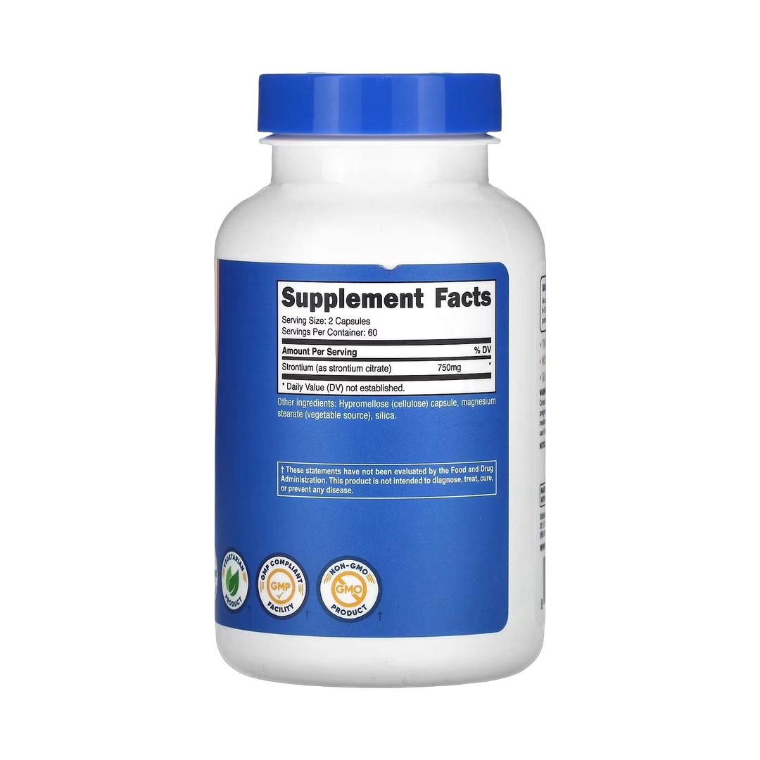 Nutricost, Strontium, 120 Capsules