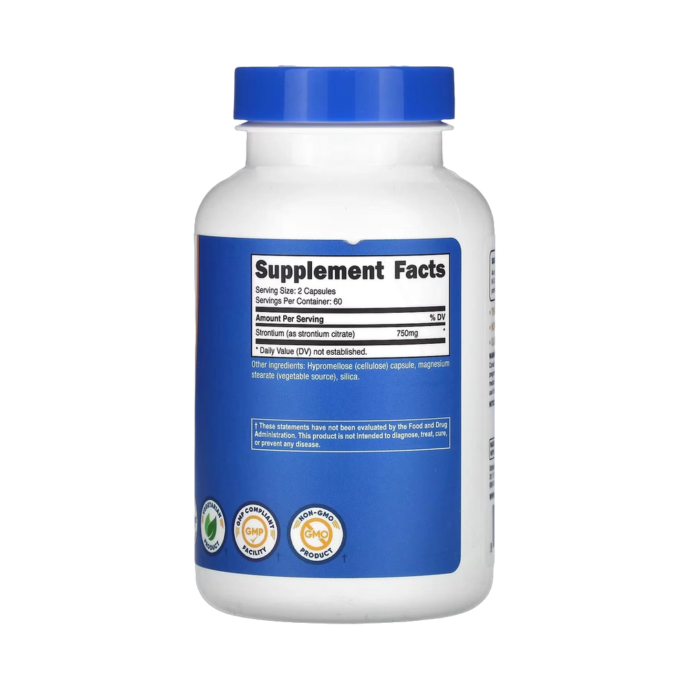 Nutricost, Strontium, 120 Capsules