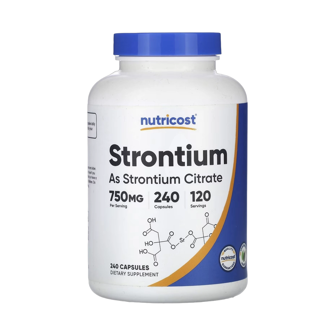 Nutricost, Strontium, 240 Capsules