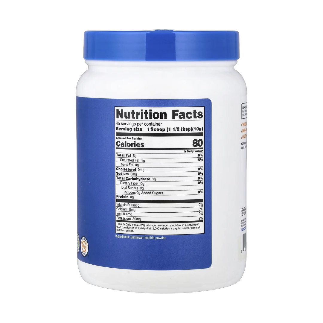 Nutricost, Sunflower Lecithin, Unflavored, 16.2 oz, 454 g