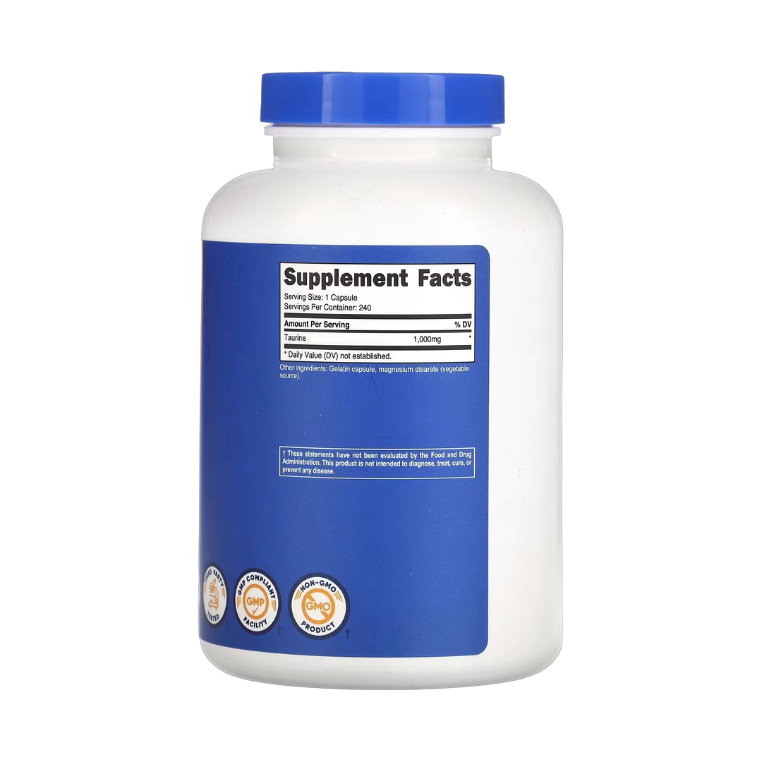 Nutricost, Taurine, 1,000 mg, 240 Capsules