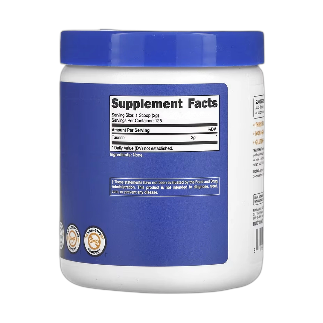 Nutricost, Taurine, Unflavored, 8.9 oz, 250 g