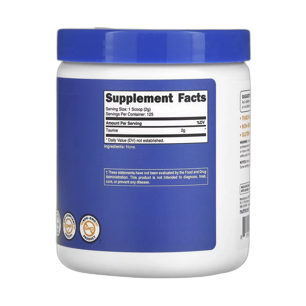 Nutricost, Taurine, Unflavored, 8.9 oz, 250 g