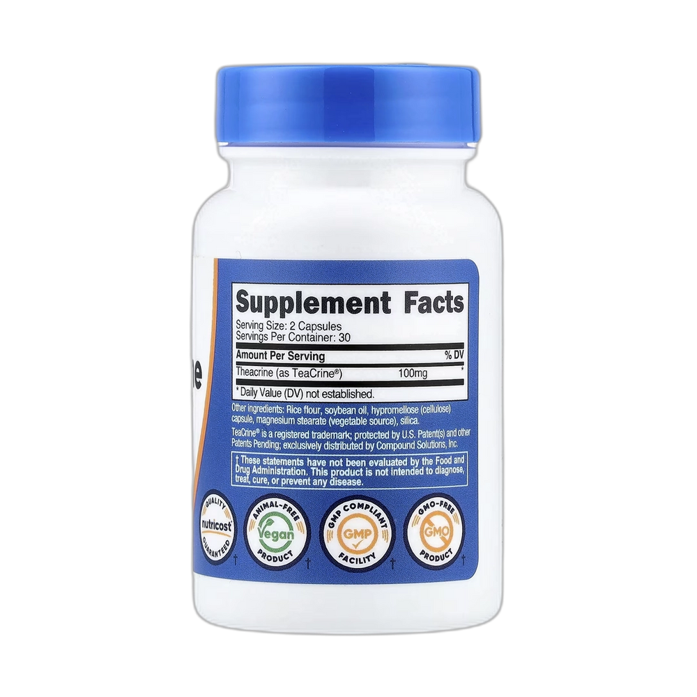 Nutricost, Theacrine as Teacrine, 60 Capsules