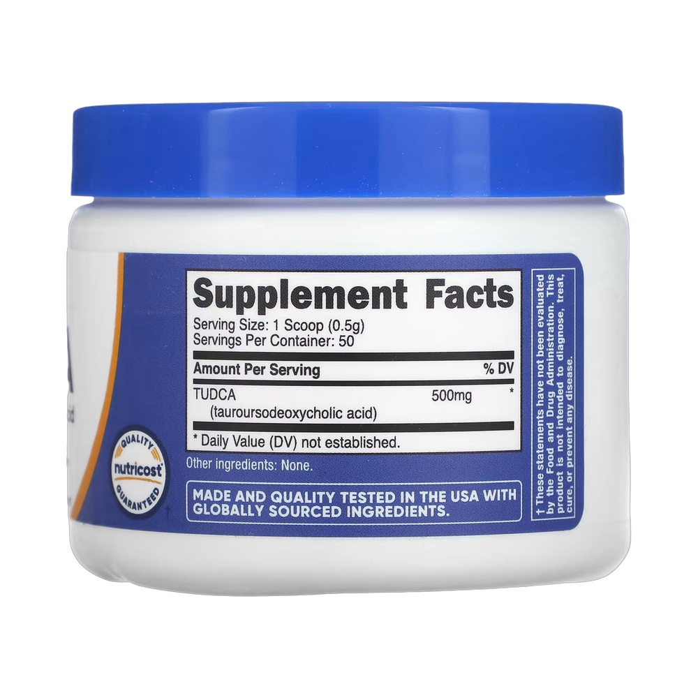 Nutricost, TUDCA, Unflavored, 0.9 oz, 25 g