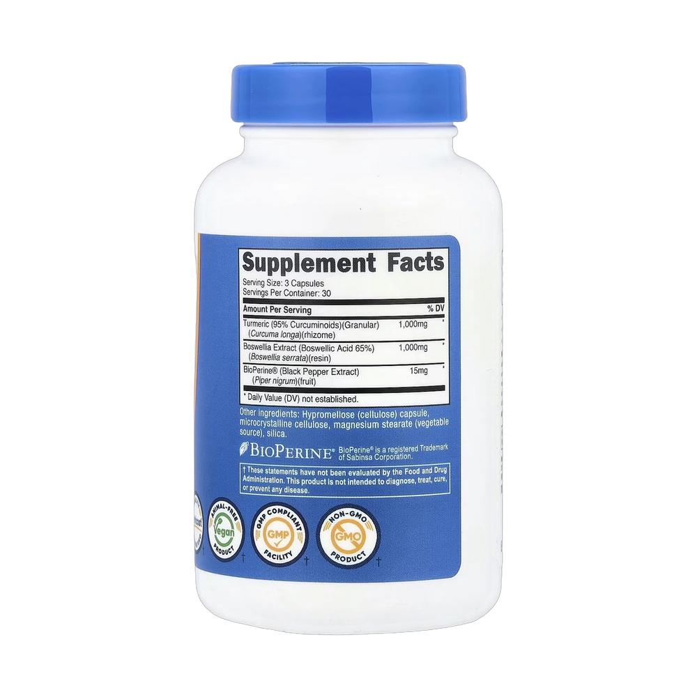 Nutricost, Turmeric + Boswellia, 90 Capsules
