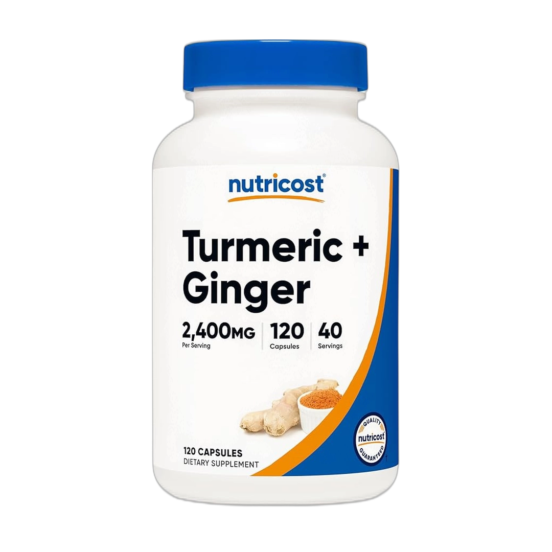 Nutricost, Turmeric + Ginger, 120 Capsules