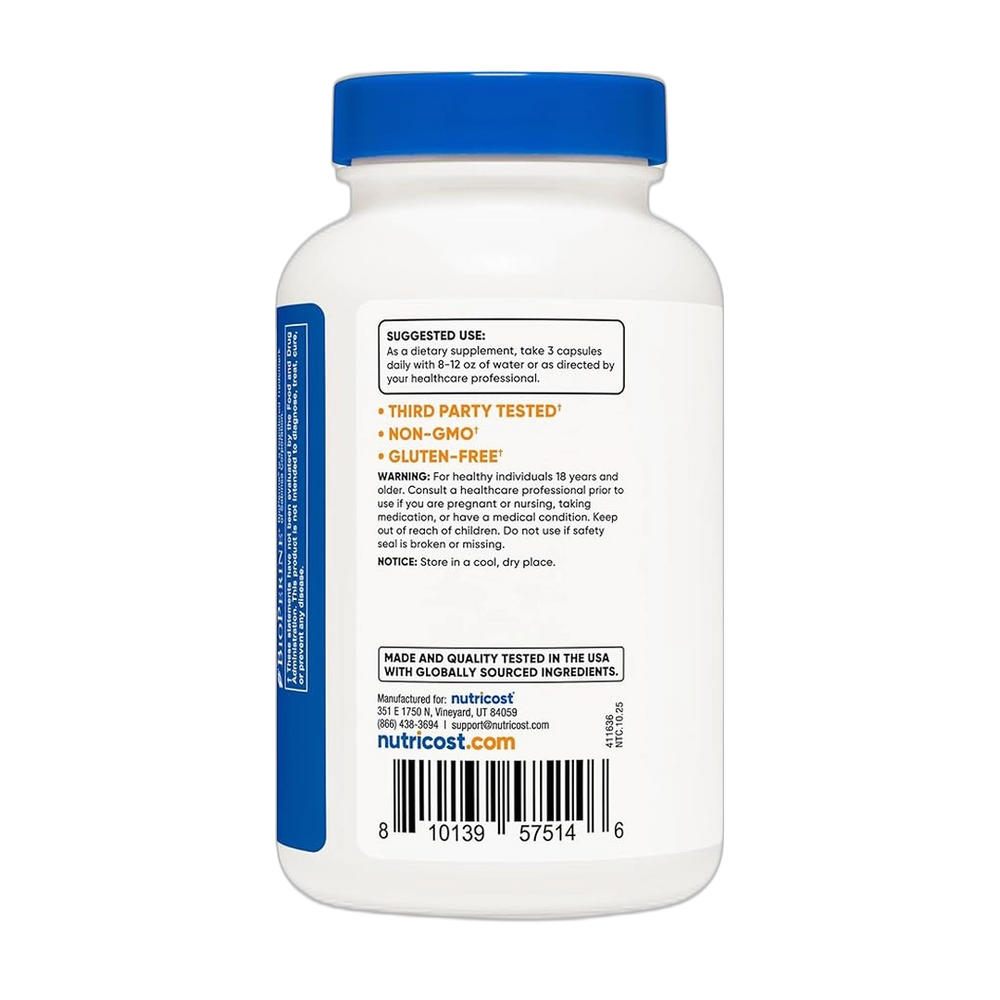 Nutricost, Turmeric + Ginger, 120 Capsules