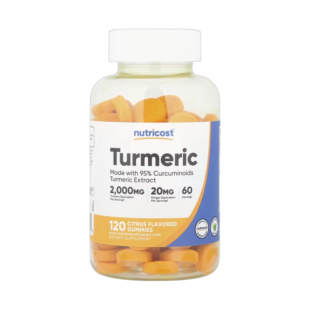 Nutricost, Turmeric Gummies, Citrus, 120 Gummies