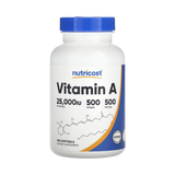 Nutricost, Vitamin A, 25,000 IU, 500 Softgels