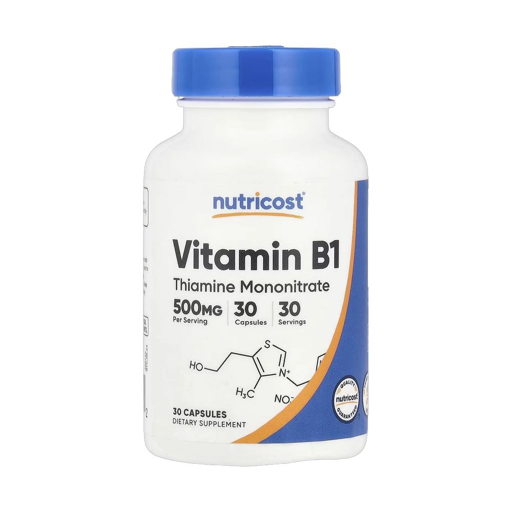 Nutricost, Vitamin B1, 500 mg , 30 Capsules