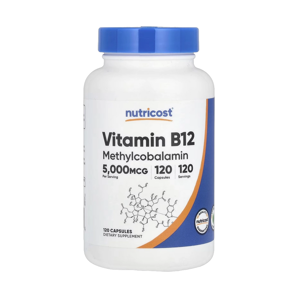 Nutricost, Vitamin B12, 5,000 mcg, 120 Capsules