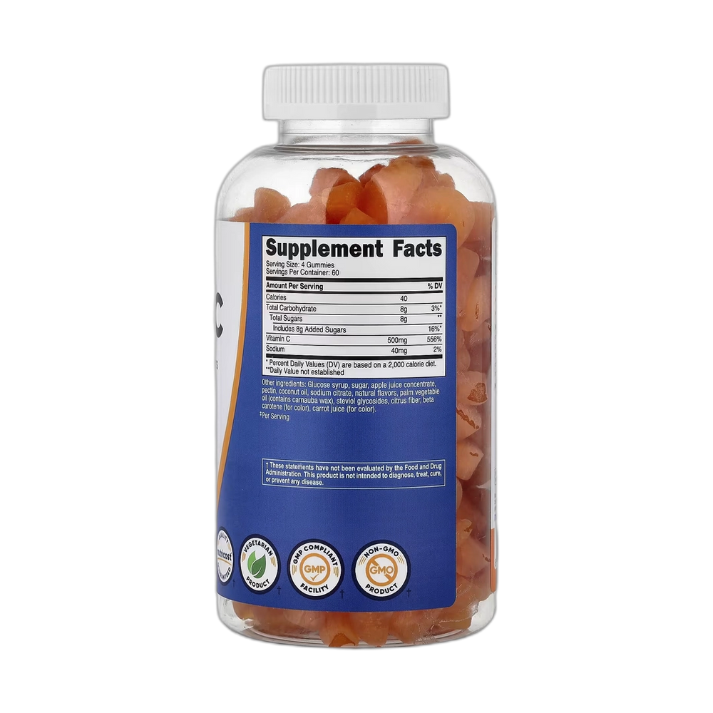 Nutricost, Vitamin C Gummies, Orange, 240 Gummies