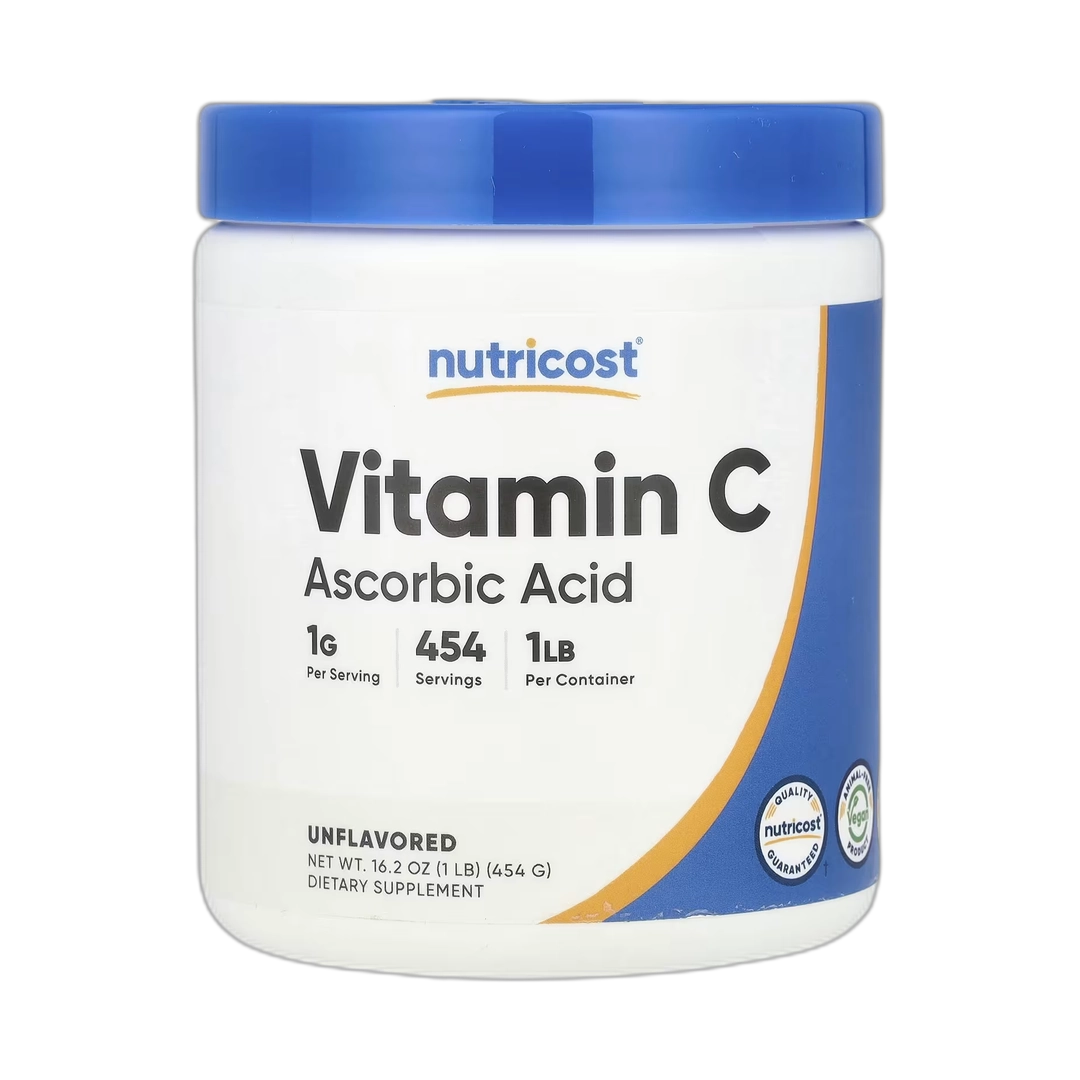 Nutricost, Vitamin C, Unflavored, 16.2 oz, 454 g
