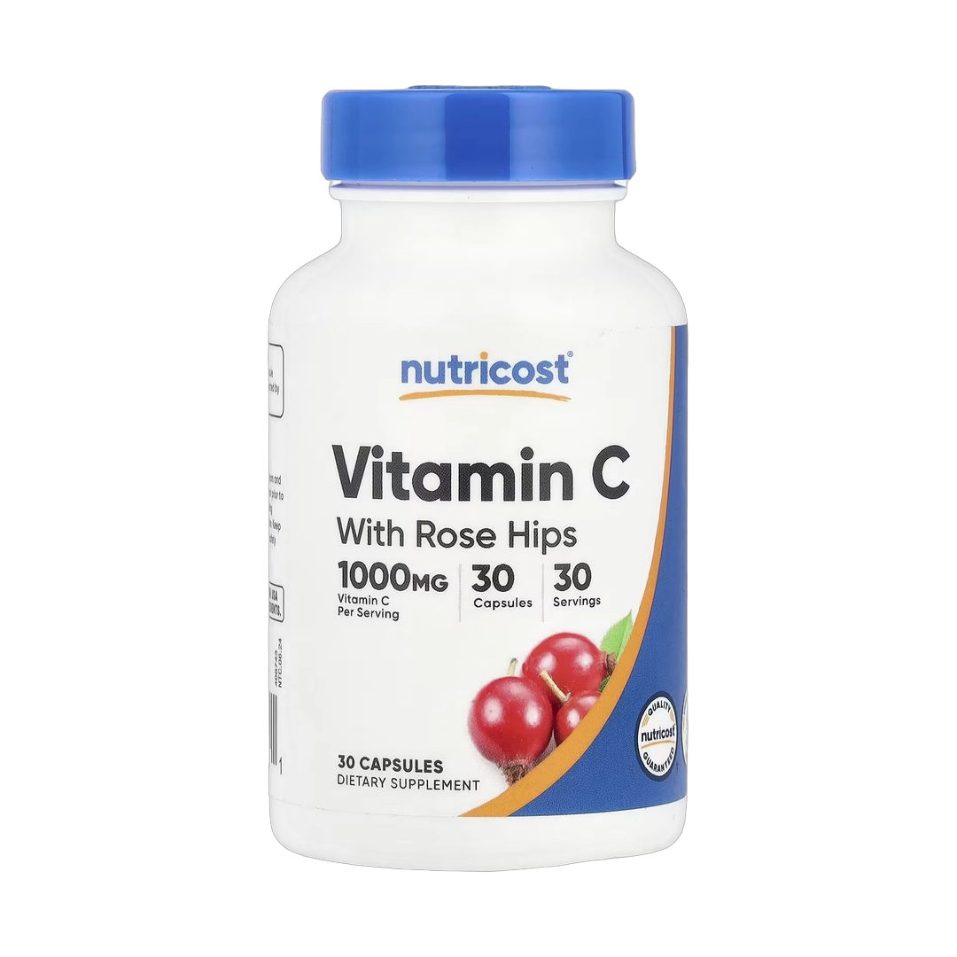 Nutricost, Vitamin C With Rose Hips, 30 Capsules