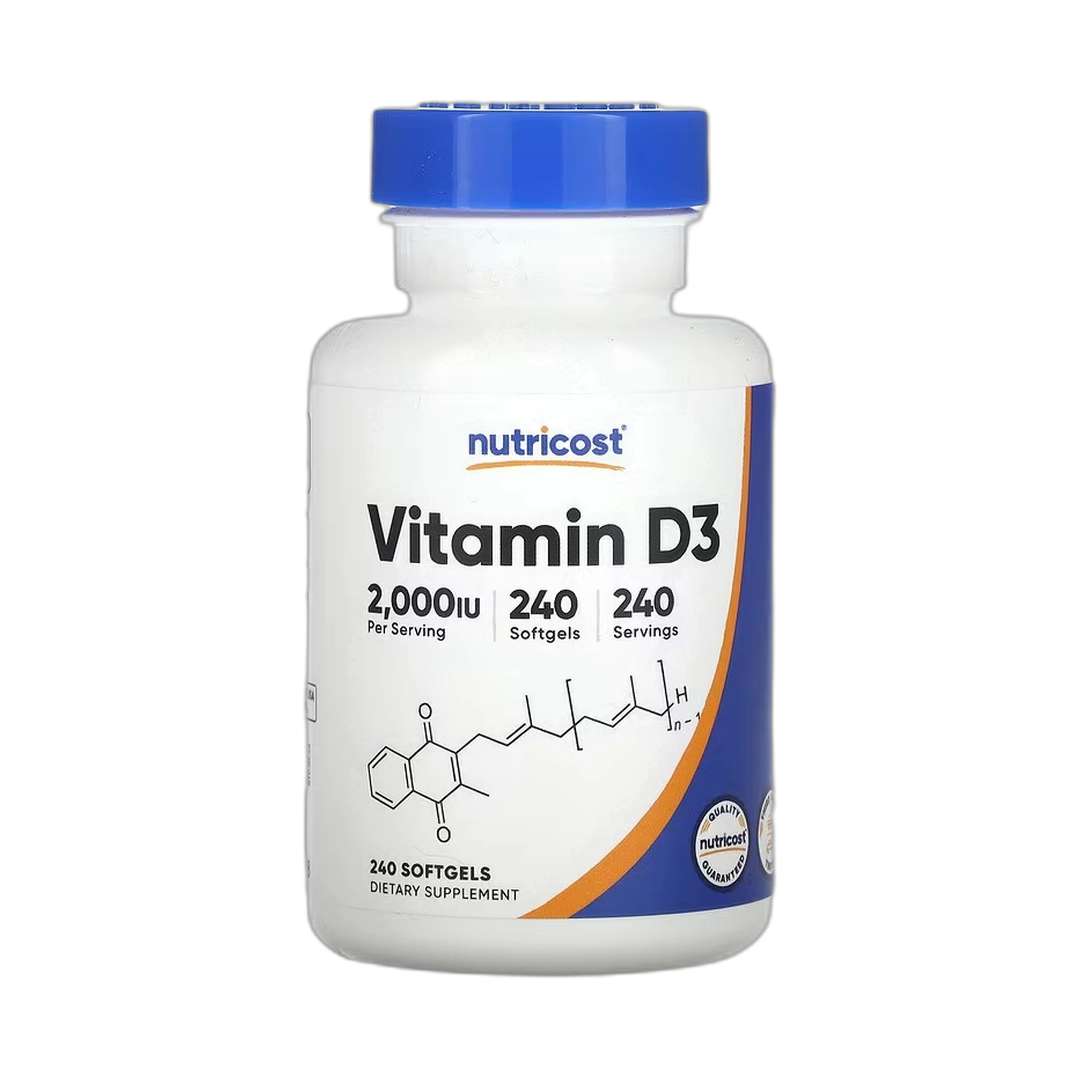Nutricost, Vitamin D3, 2,000 IU, 240 Softgels