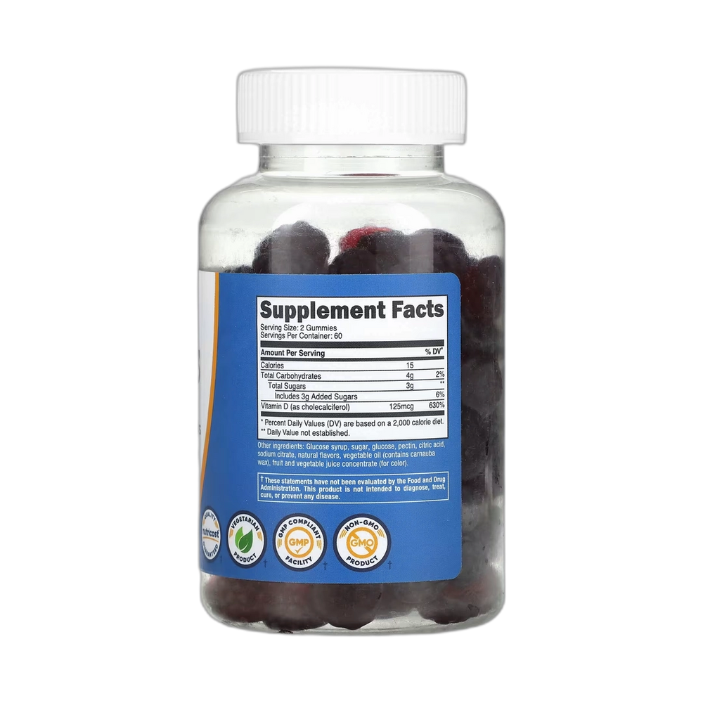 Nutricost, Vitamin D3 Gummies, Mixed Berry, 120 Gummies