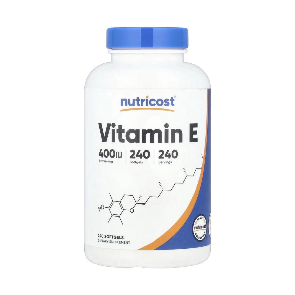 Nutricost, Vitamin E, 180 mg (400 IU), 240 Softgels