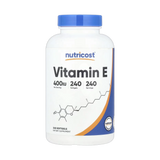 Nutricost, Vitamin E, 180 mg (400 IU), 240 Softgels