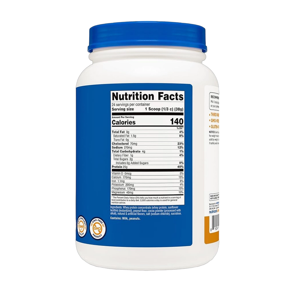 Nutricost, Whey Protein Concentrate, Chocolate Peanut Butter, 2 lb
