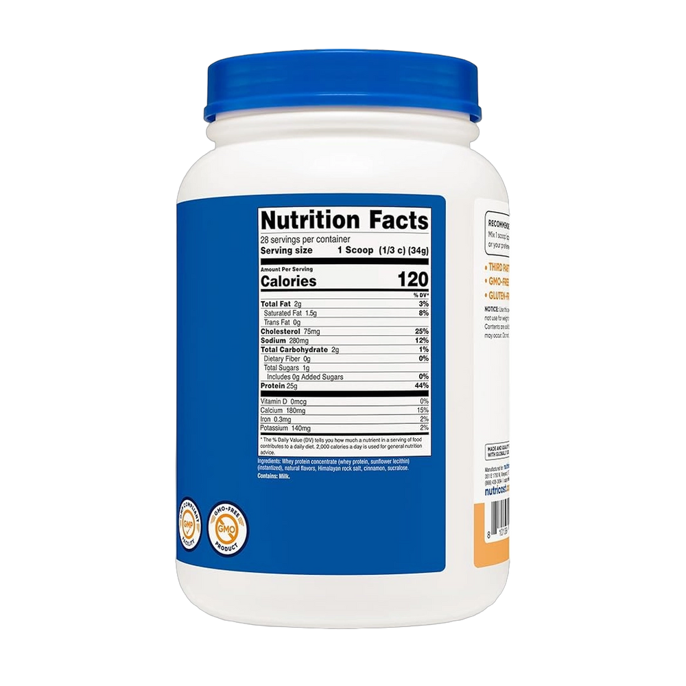 Nutricost, Whey Protein Concentrate, Churro Flavored, 2 lb
