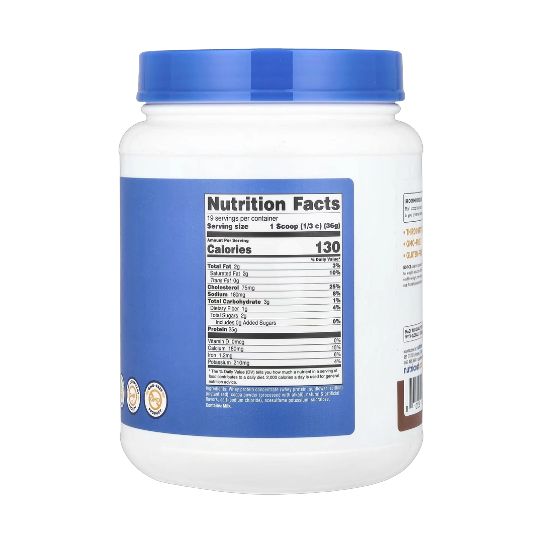 Nutricost, Whey Protein Concentrate, Milk Chocolate, 1.5 lb, 680 g