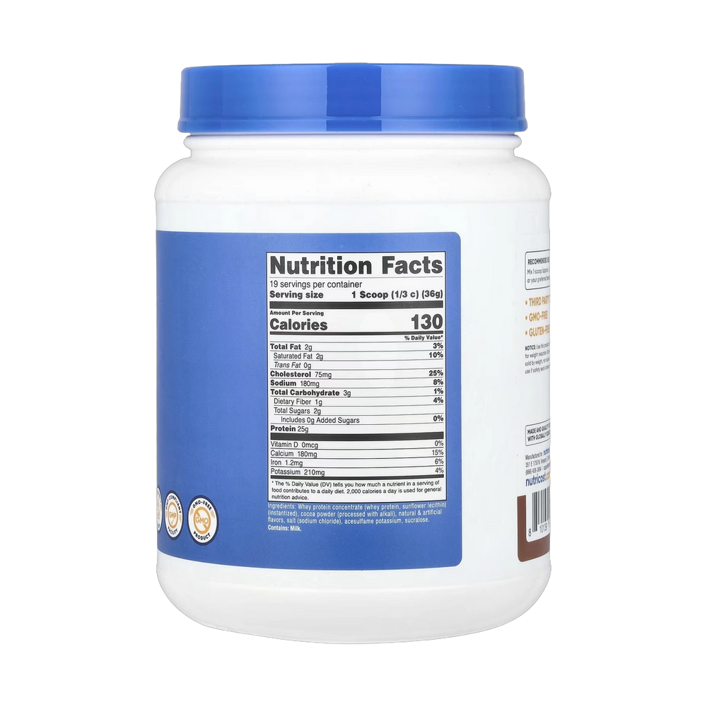 Nutricost, Whey Protein Concentrate, Milk Chocolate, 1.5 lb, 680 g