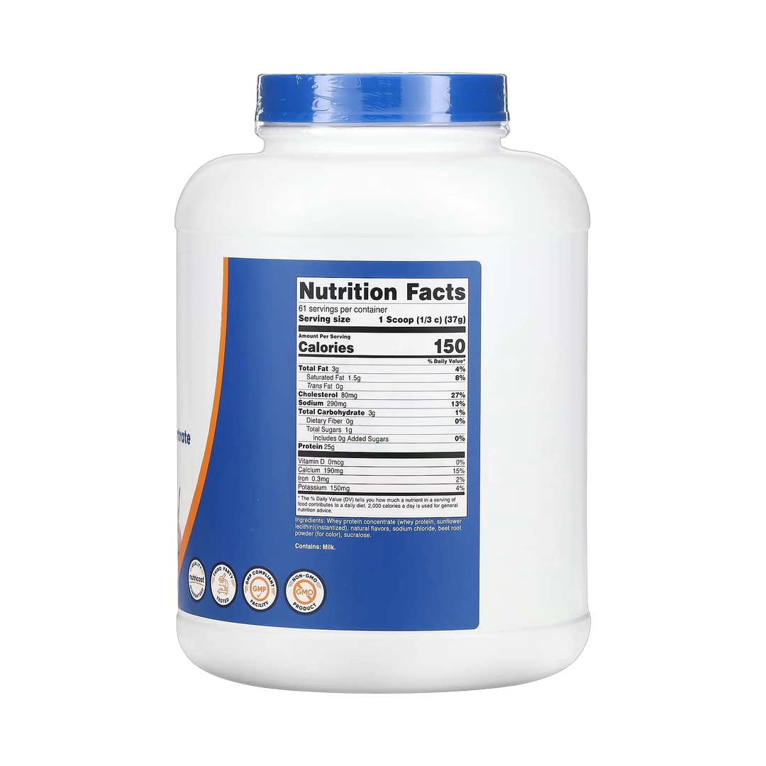 Nutricost, Whey Protein Concentrate, Strawberry Milkshake, 5 lb, 2,268 g
